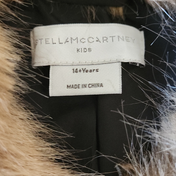 COPY - Stella McCartney Faux Fur Jacket with Denim Detail Trim - Picture 7 of 16